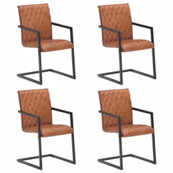 VidaXL 3057792, mousse, Cuir véritable, Acier, 510 mm, 560 mm, 910 mm, 45 cm, 46,5 cm