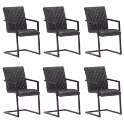VidaXL 3057795, mousse, Cuir véritable, Acier, 510 mm, 560 mm, 910 mm, 45 cm, 46,5 cm