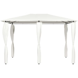 Vidaxl - Belvédère avec revêtement de poteaux 3x4x2,6 m Crème 160 g/m²