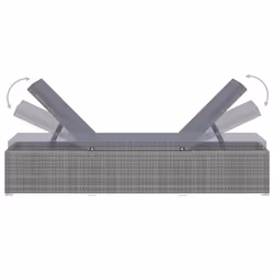 VidaXL 3057665 chaise d'extérieur Linge Siège rembourré Polyester, Polyuréthane, Acier Gris - Vue supplémentaire 7