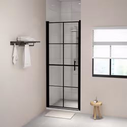 Ajoutez une touche industrielle à votre salle de bain avec cette porte de douche moderne ! Elle offre un style exquis avec de ...