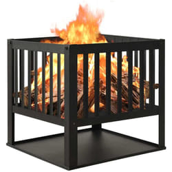 vidaXL Foyer 40x40x40 cm Acier