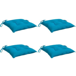 Coussins de chaise lot de 4 bleu clair 40x40x7 cm tissu oxford Vidaxl