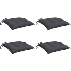 Coussins de chaise lot de 4 anthracite 50x50x7 cm tissu oxford Vidaxl