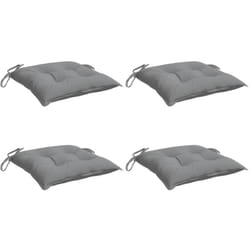 Coussins de chaise lot de 4 gris 50x50x7 cm tissu oxford vidaXL