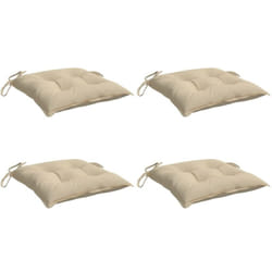 Vidaxl - Coussins de chaise lot de 4 beige 50x50x7 cm tissu oxford