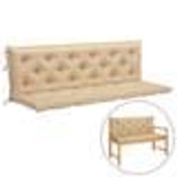 Coussin de banc de jardin - VIDAXL - 180 cm - Tissu Oxford - Beige - Antidérapant