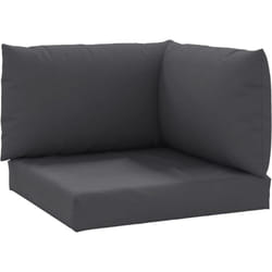Coussins de palette lot de 3 anthracite tissu oxford vidaXL