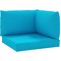 Vidaxl - Coussins de palette lot de 3 bleu clair tissu oxford