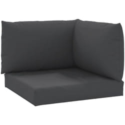 Coussins de palette lot de 3 noir tissu oxford Vidaxl