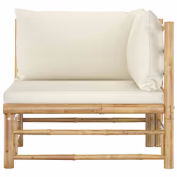 VidaXL 313145 banc de jardin Bambou, Polyester