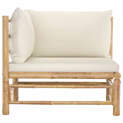 VidaXL 313145 banc de jardin Bambou, Polyester