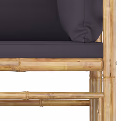 VidaXL 313151 banc de jardin Bambou, Polyester
