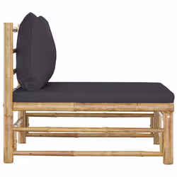 VidaXL 313154 banc de jardin Bambou, Polyester