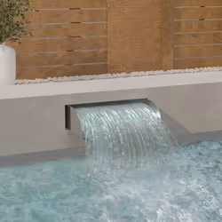 Cette cascade avec LED est un supplément décoratif parfait à votre étang ou piscine. Vous pouvez profiter des sons relaxants  ...