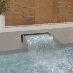 Cette cascade est un supplément décoratif parfait à votre étang ou piscine. Vous pouvez profiter des sons relaxants de la cas ...