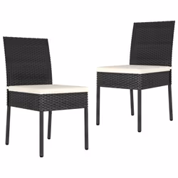 VidaXL 315106, Terrace, Siège rembourré, Polyuréthane, Acier, Noir, Crème, Polyester, 110 kg