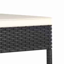 VidaXL 315106 chaise d'extérieur Terrace Siège rembourré Polyuréthane, Acier Noir, Crème - Vue supplémentaire 5
