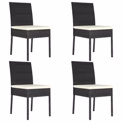 VidaXL 315107, Terrace, Siège rembourré, Polyuréthane, Acier, Noir, Crème, Polyester, 110 kg