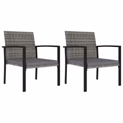 VidaXL 315112, Terrace, Siège rembourré, Polyuréthane, Acier, Gris, Polyester, 110 kg