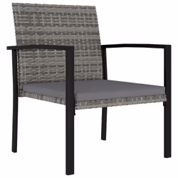 VidaXL 315113 chaise d'extérieur Terrace Siège rembourré Polyuréthane, Acier Gris