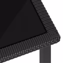 VidaXL 315114 table de jardin Noir