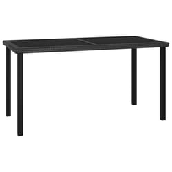 VidaXL 315115 table de jardin Noir