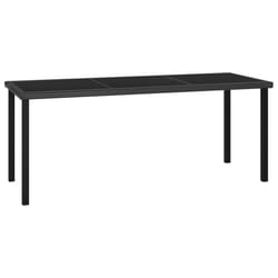 VidaXL 315116 table de jardin Noir