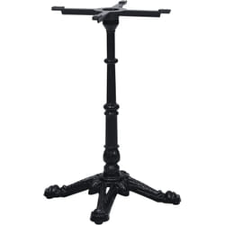 vidaXL Pied de table de bistro noir 52x52x72 cm fonte