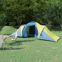 vidaXL Tente de camping pour 6 personnes bleu et jaune - TU