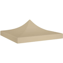 vidaXL Toit de tente de réception 3x3 m Beige 270 g/m²
