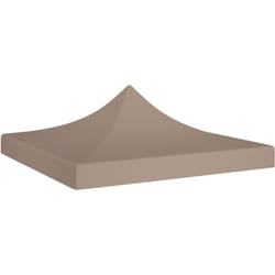 vidaXL Toit de tente de réception 3x3 m Taupe 270 g/m²