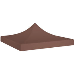 Vidaxl - Toit de tente de réception 3x3 m Marron 270 g/m²
