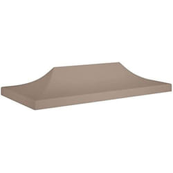 Toit de tonnelle - VIDAXL - 6x3 m - Taupe - 270 g/m² - Résistant et durable