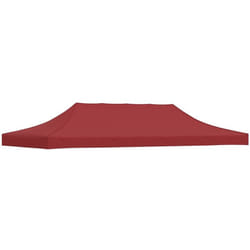 vidaXL Toit de tente de réception 6x3 m Bordeaux 270 g/m² - TU