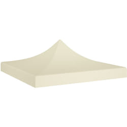 Toit de tente de réception 2x2 m Crème 270 g/m²