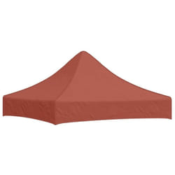 Toit de tente de réception 2x2 m Terre cuite 270 g/m² vidaXL