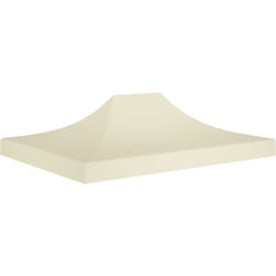 Vidaxl - Toit de tente de réception 4x3 m Crème 270 g/m²