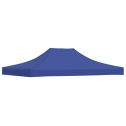 Toit de tente de réception 4x3 m Bleu 270 g/m²