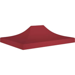 Vidaxl - Toit de tente de réception 4x3 m Bordeaux 270 g/m²