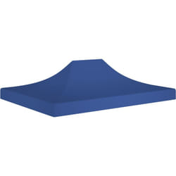 Toit de tente de réception 4,5x3 m Bleu 270 g/m²