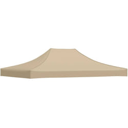 Toit de tente de réception 4,5x3 m Beige 270 g/m²