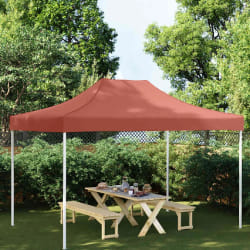 vidaXL Toit de tente de réception 4,5x3 m - Terre cuite