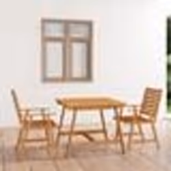 vidaXL Ensemble à manger de jardin 3 pcs Bois d'acacia solide - TU