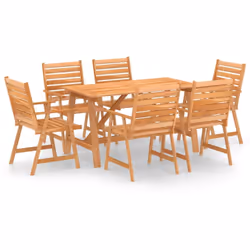 Cet ensemble de salle à manger de jardin de 7 pièces se compose d'une table et de 6 chaises et deviendra le point de mire de  ...