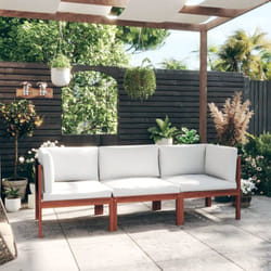 Vidaxl - Canapé de jardin à 3 places avec coussin Bois d'acacia massif