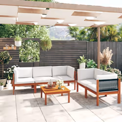 Cet ensemble de salon de jardin sera un choix idéal pour vous détendre, profiter du beau temps, faire une sieste ou discuter ...