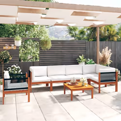 Cet ensemble de salon de jardin sera un choix idéal pour vous détendre, profiter du beau temps, faire une sieste ou discuter ...