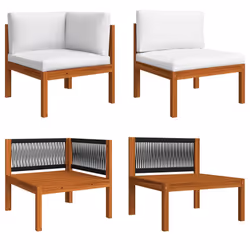 VidaXL 312426, Bois d'acacia, Adultes et enfants