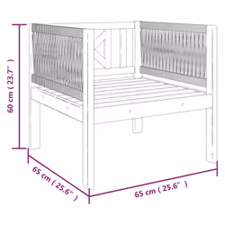 VidaXL 312432 banc de jardin Bois d'acacia - Vue supplémentaire 7